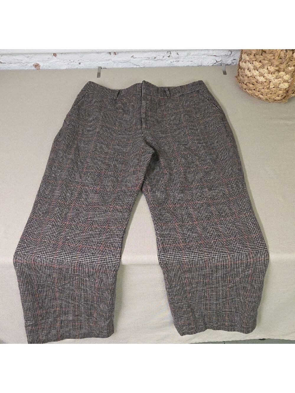 Ralph Lauren Plaid Trousers - Brown and Black Size 12 Wool Lined